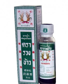 Dầu thuốc thảo dược hiệu bông lúa Ruang Kao Thái Lan Rice Ear Herbal Oil 24ml