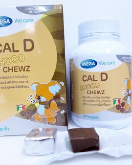 Kẹo bổ sung canxi và Vitamin D Cal D Choco Chewz Thái Lan